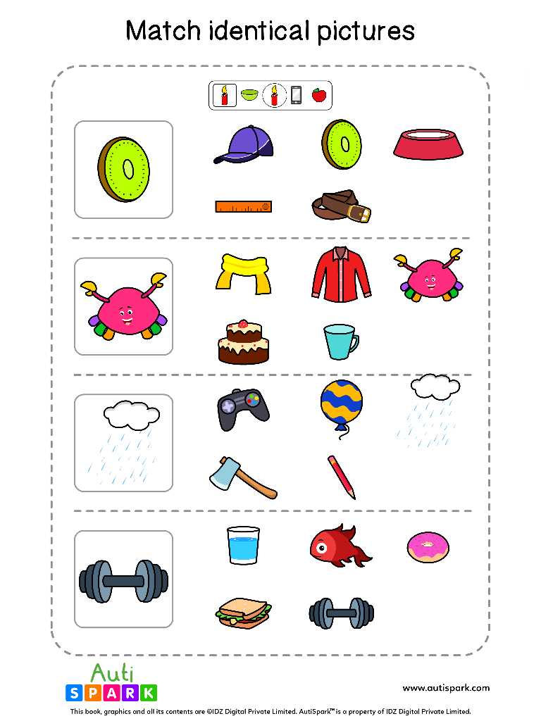 Matching Pictures Free Worksheet - Circle The Same Pictures #26
